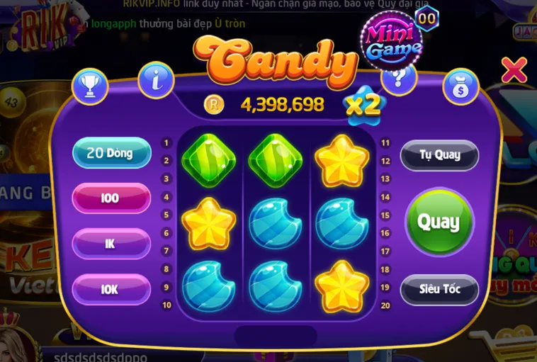 Khám Phá Sức Hút Của Siêu Phẩm Minigame Candy Tại RikVip Đẳng Cấp Thượng Lưu