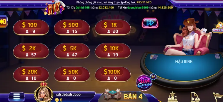 Trải Nghiệm Mậu Binh tại RikVip Đỉnh Cao Hấp Dẫn Cùng Phần Thưởng Lớn