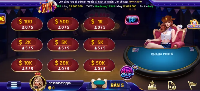 Chinh Phục Đỉnh Cao Omaha Poker 6 Tại RikVip Với Chiến Thuật Siêu Đẳng