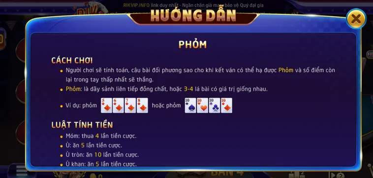 Trải Nghiệm Phỏm tại RikVip Đẳng Cấp Thượng Lưu Với Tỷ Lệ Thắng Khủng