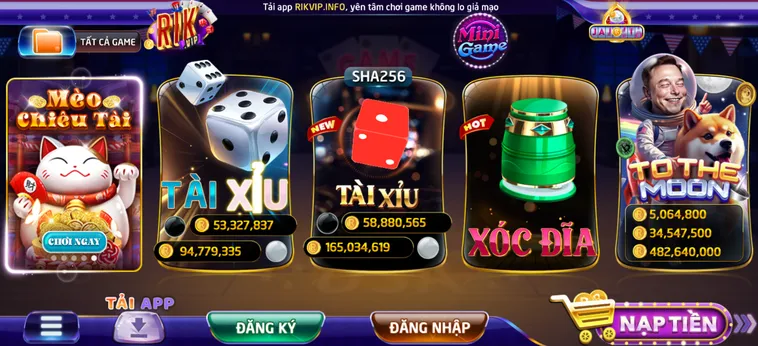 Cổng Game RikVip - Hệ Thống Nạp Rút Đơn Giản, Minh Bạch, Nhanh Chóng Và An Toàn Tuyệt Đối