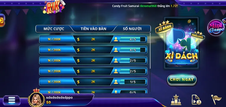 Chinh Phục Đỉnh Cao Xì Dách Tại RikVip Với Tỷ Lệ Thắng Cực Cao Đẳng Cấp